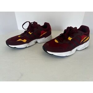 Adidas Men's Torsion Super  Originals Size 10 Maroon Burgundy Yellow LHG 029003